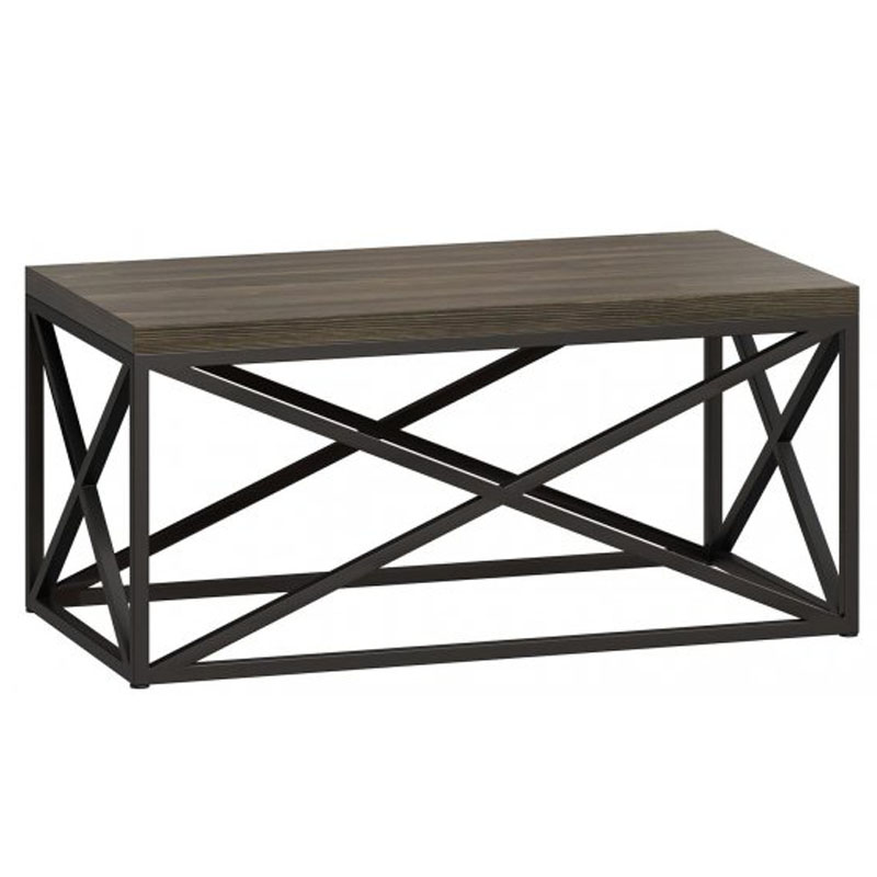 Кофейный стол Industrial Oak Geometric Coffee Table Серый Черный Кофейный стол Industrial Oak Geometric Coffee Table Серый Черный в Липецке | Loft Concept