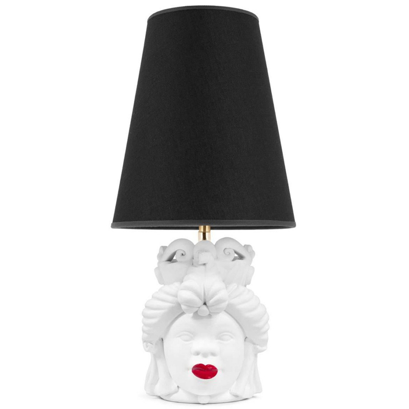 Настольная лампа Table Lamp Moro Lady Small Lipstick Black Белый Черный Красный Настольная лампа Table Lamp Moro Lady Small Lipstick Black Белый Черный Красный в Липецке | Loft Concept