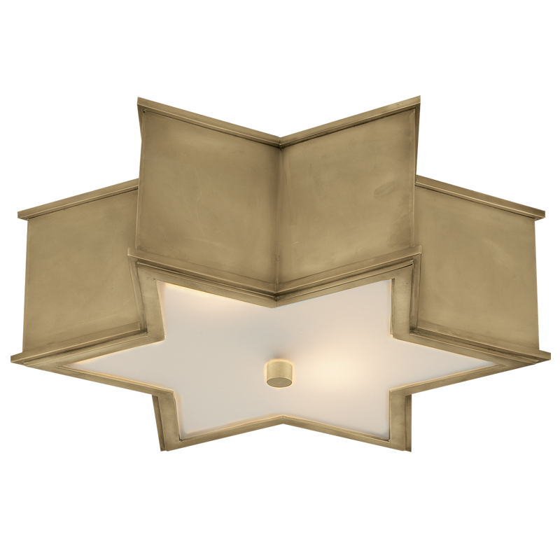 Потолочный светильник Звезда Sophia Flush Mount Brass Латунь Потолочный светильник Звезда Sophia Flush Mount Brass Латунь в Липецке | Loft Concept