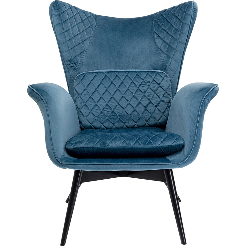 Кресло Blue Velvet Throne Синий Кресло Blue Velvet Throne Синий в Липецке | Loft Concept