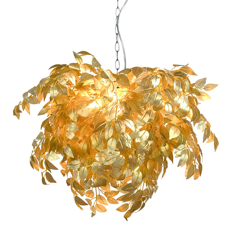 Люстра Golden Autumn Leaves Золотой Хром Люстра Golden Autumn Leaves Золотой Хром в Липецке | Loft Concept
