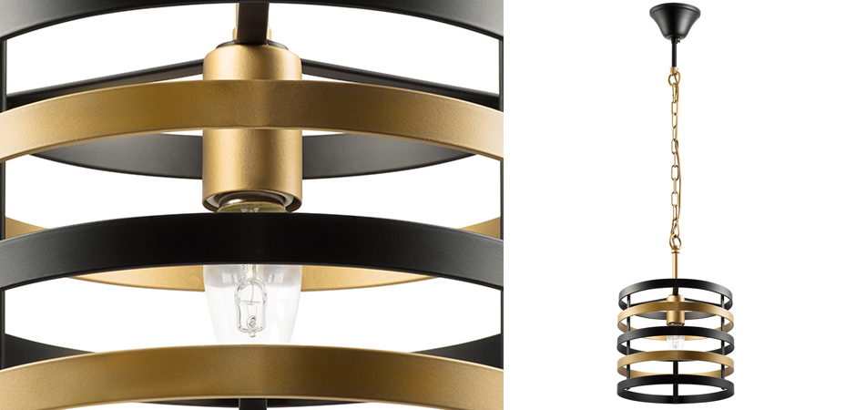 Подвесной светильник Gold Stripes Chandelier Подвесной светильник Gold Stripes Chandelier - Loft-Concept в Липецке
