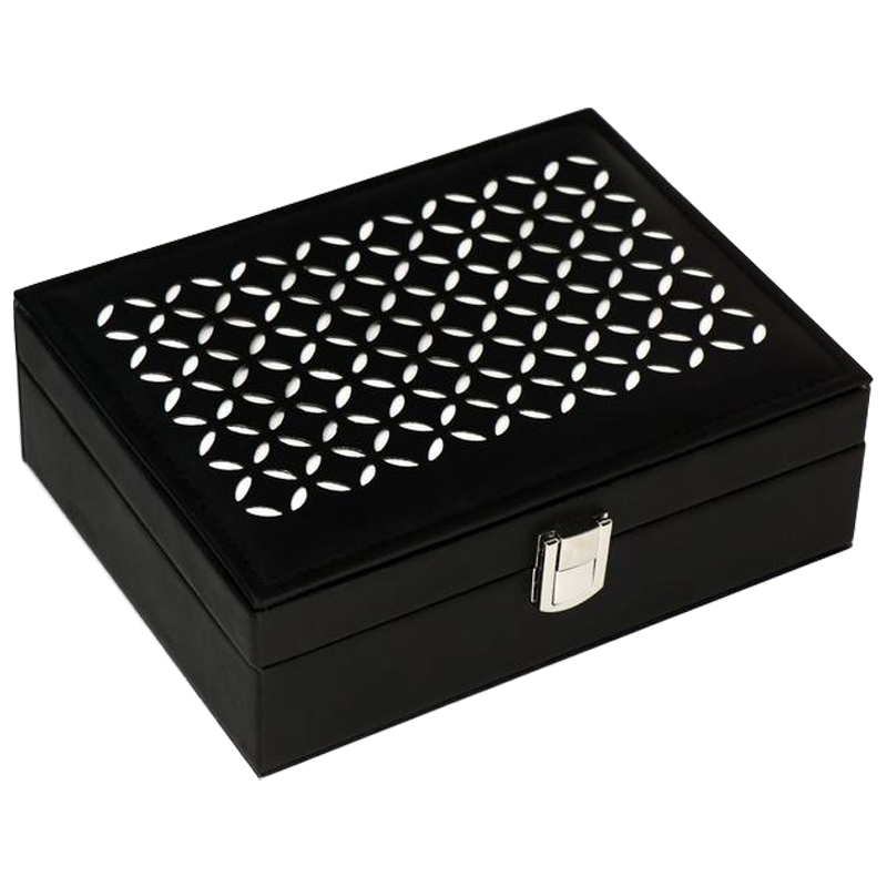 Шкатулка Vesper Jewerly Organizer Box black Черный Шкатулка Vesper Jewerly Organizer Box black Черный в Липецке | Loft Concept