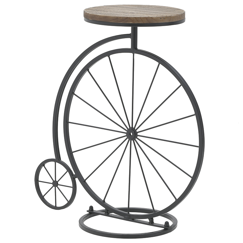 Приставной столик в виде велосипеда Penny-Farthing Side Table Черный Коричневый Приставной столик в виде велосипеда Penny-Farthing Side Table Черный Коричневый в Липецке | Loft Concept
