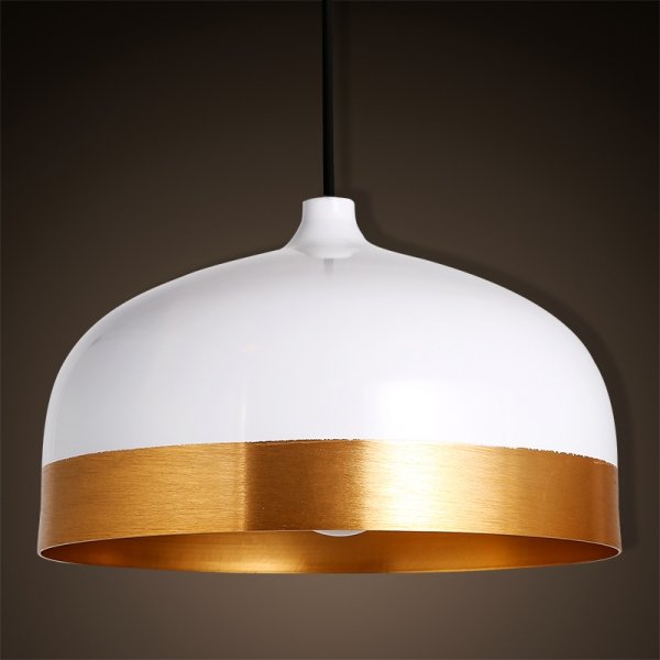 Подвесной светильник Cone Lux Pendant White Белый Глянцевое золото Подвесной светильник Cone Lux Pendant White Белый Глянцевое золото в Липецке | Loft Concept