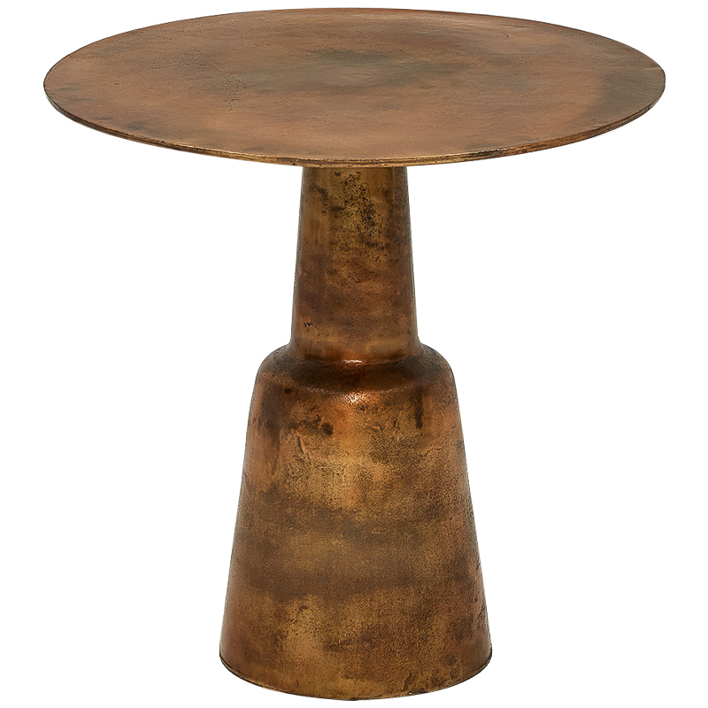 Обеденный стол Dining Table Round Vintage Copper Медь Обеденный стол Dining Table Round Vintage Copper Медь в Липецке | Loft Concept