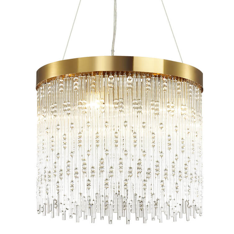 Люстра Hailstorm Rain Kerri Chandelier gold 45 Прозрачный (Transparent) Золотой Люстра Hailstorm Rain Kerri Chandelier gold 45 Прозрачный (Transparent) Золотой в Липецке | Loft Concept