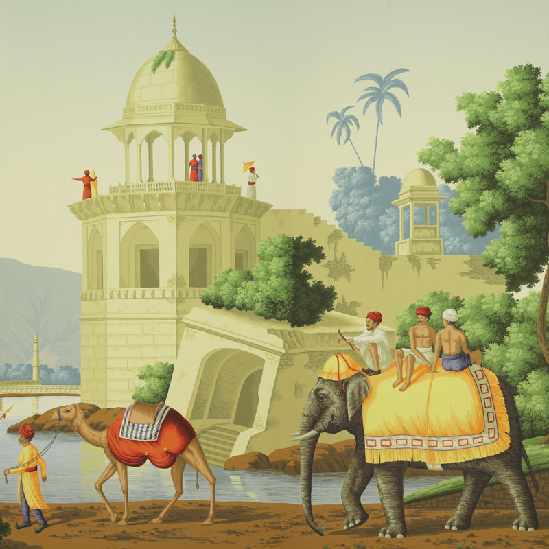 Обои ручная роспись Early Views of India Eden on scenic paper Обои ручная роспись Early Views of India Eden on scenic paper в Липецке | Loft Concept
