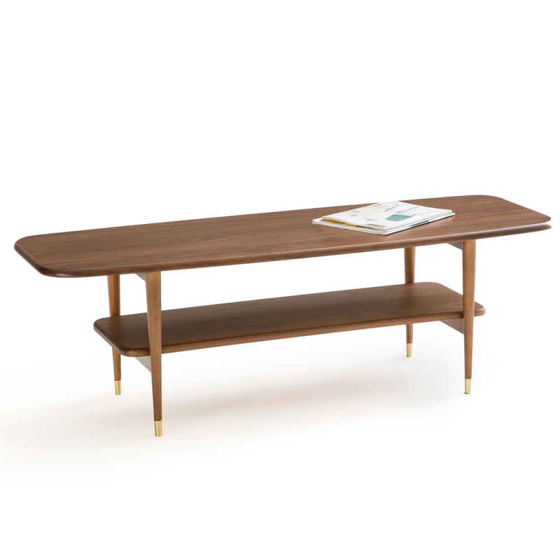 Кофейный стол Truls Coffee table Орех Латунь Кофейный стол Truls Coffee table Орех Латунь в Липецке | Loft Concept