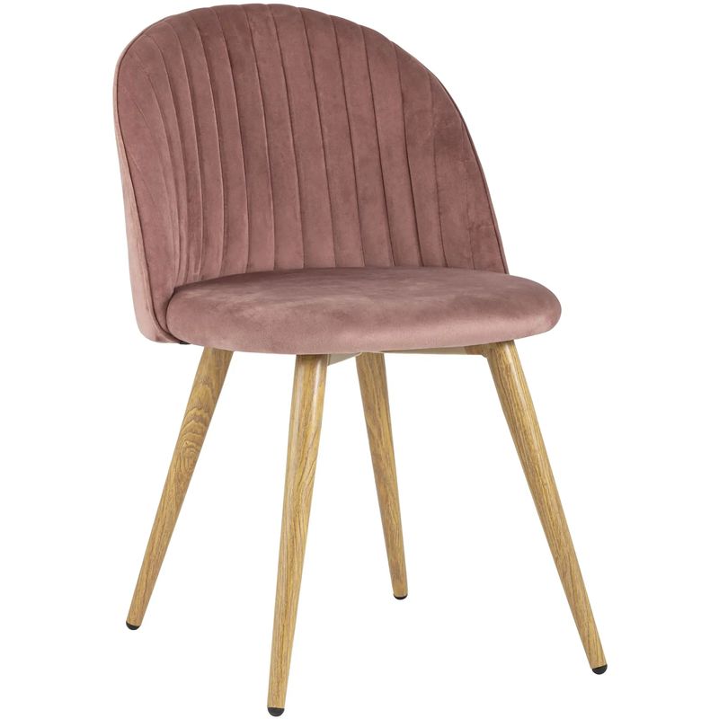 Стул Miruna Chair Пыльно-Розовый Велюр Розовый пастельный Древесина Стул Miruna Chair Пыльно-Розовый Велюр Розовый пастельный Древесина в Липецке | Loft Concept