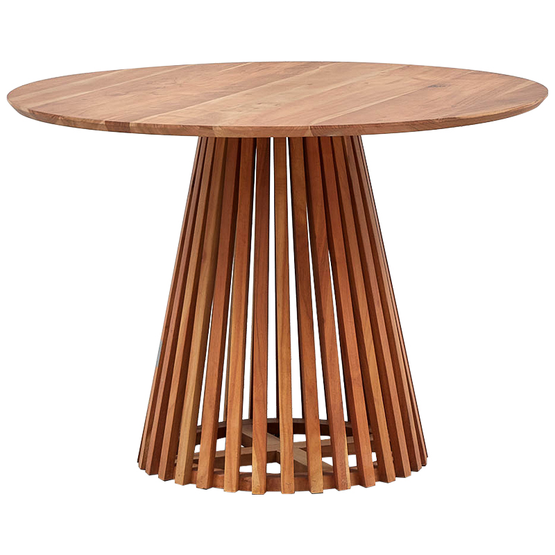 Обеденный круглый стол Seamus Wood Dining Table Коричневый Обеденный круглый стол Seamus Wood Dining Table Коричневый в Липецке | Loft Concept