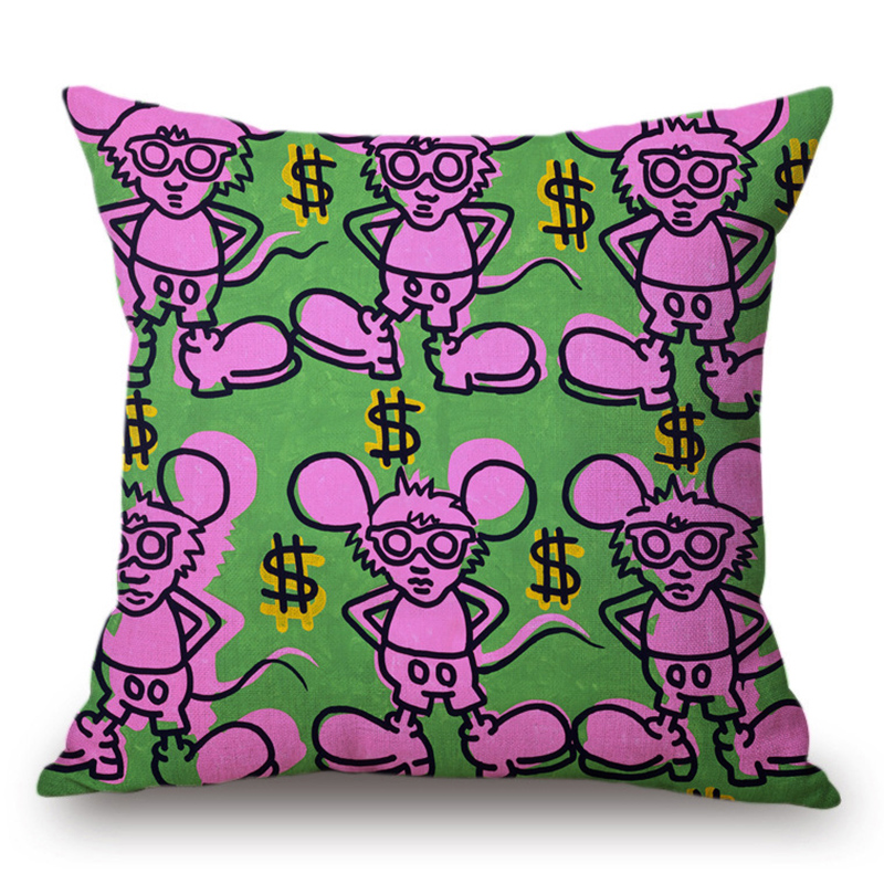 Подушка Keith Haring 12 Мульти Подушка Keith Haring 12 Мульти в Липецке | Loft Concept