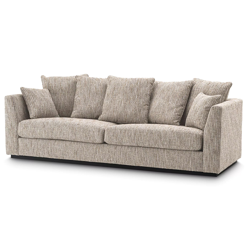 Диван Eichholtz Sofa Taylor Mademoiselle Beige Черный Бежево-серый Диван Eichholtz Sofa Taylor Mademoiselle Beige Черный Бежево-серый в Липецке | Loft Concept