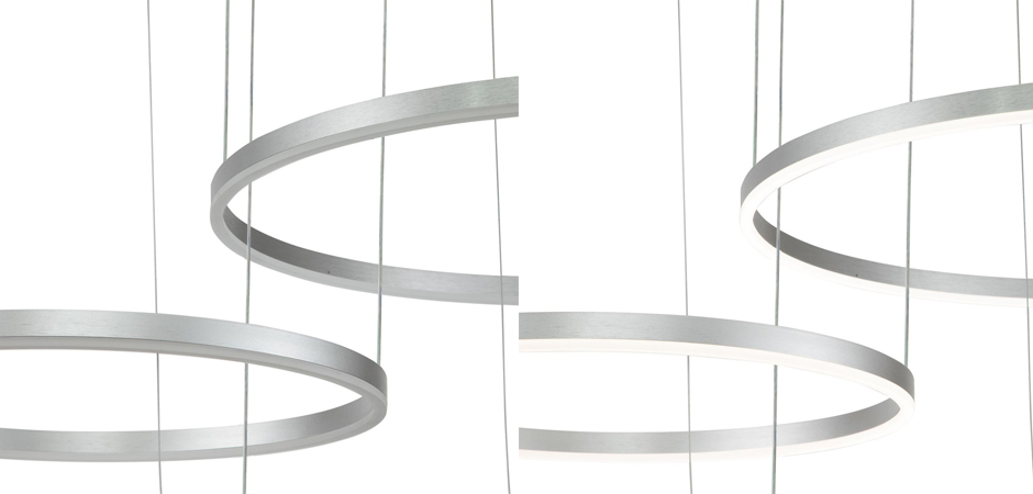 Подвесной светильник Neo Circles Triple Silver Подвесной светильник Neo Circles Triple Silver - Loft-Concept в Липецке