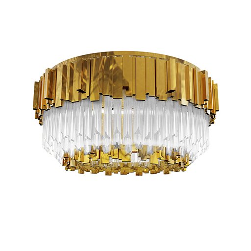 Люстра потолочная Luxxu Empire Plafond Глянцевое золото Прозрачное Стекло Люстра потолочная Luxxu Empire Plafond Глянцевое золото Прозрачное Стекло в Липецке | Loft Concept