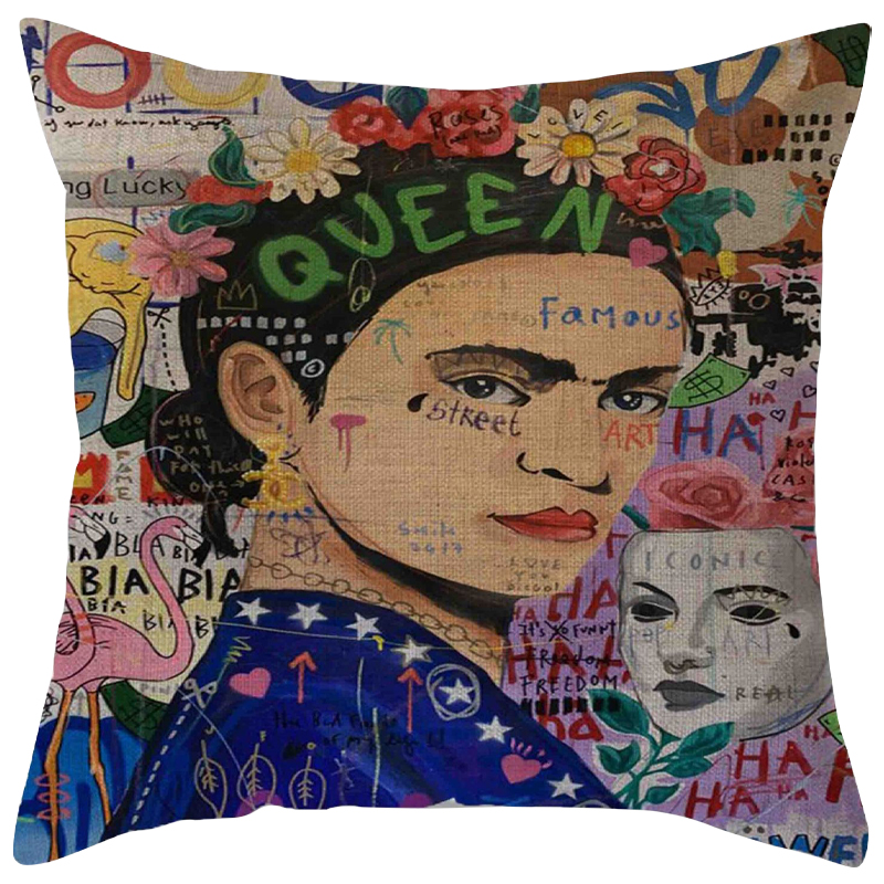 Декоративная подушка Frida Kahlo 17 Мульти Декоративная подушка Frida Kahlo 17 Мульти в Липецке | Loft Concept
