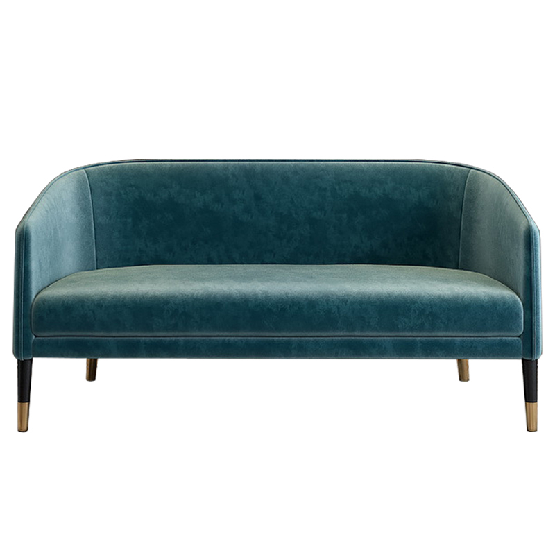 Диван Elliott Sofa Бирюзовый Черный Диван Elliott Sofa Бирюзовый Черный в Липецке | Loft Concept