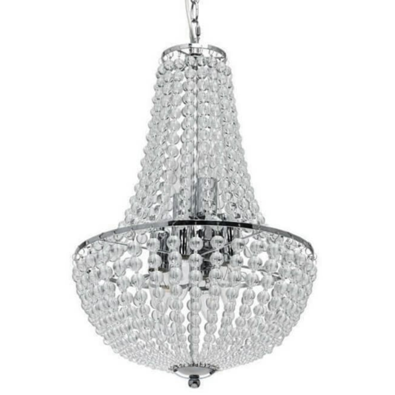 Люстра Virginia Clear Beads Chandelier chrome Хром Прозрачное Стекло Люстра Virginia Clear Beads Chandelier chrome Хром Прозрачное Стекло в Липецке | Loft Concept