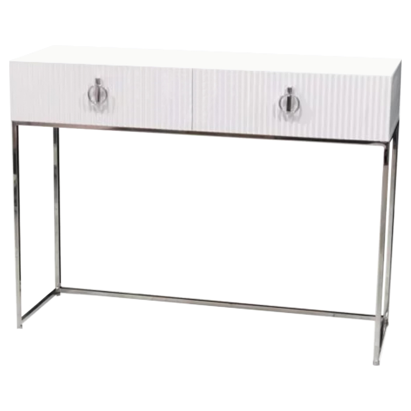 Консоль Romero Console Белый Хром Консоль Romero Console Белый Хром в Липецке | Loft Concept