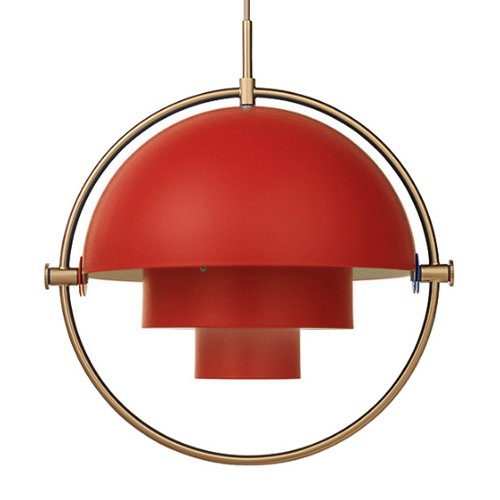 Люстра Louis Weisdorff Gubi Multi-lite Pendant Red Латунь Бургундский красный Люстра Louis Weisdorff Gubi Multi-lite Pendant Red Латунь Бургундский красный в Липецке | Loft Concept