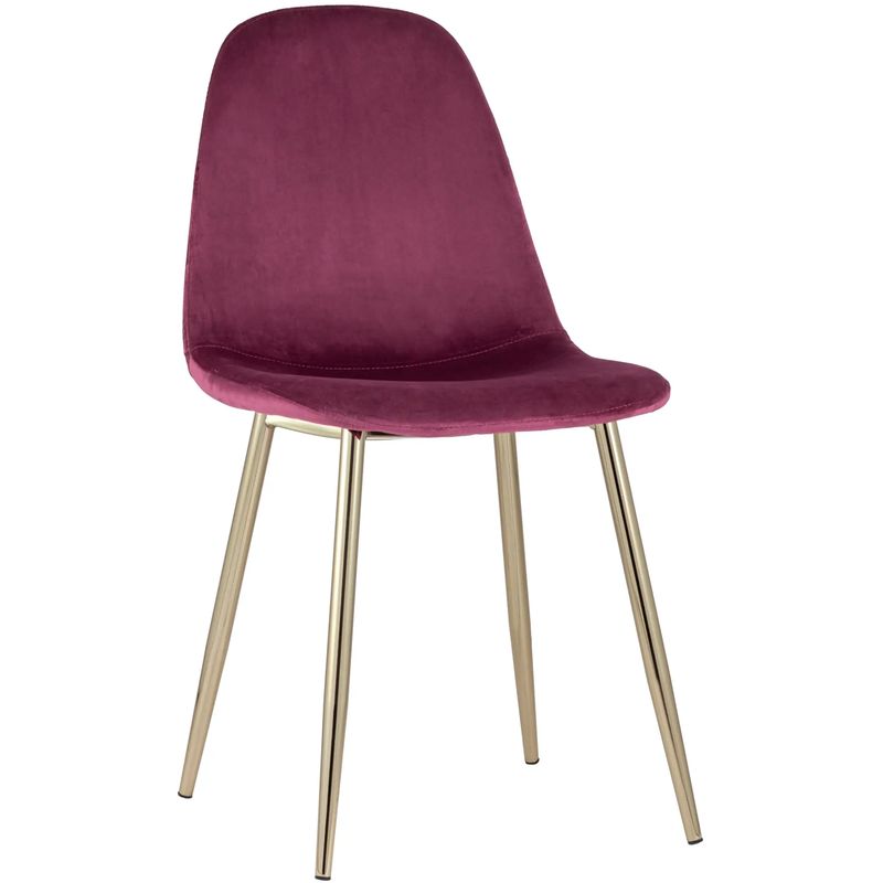 Стул Archie Chair Велюр Фуксия Золотые ножки Фуксия Золотой Стул Archie Chair Велюр Фуксия Золотые ножки Фуксия Золотой в Липецке | Loft Concept