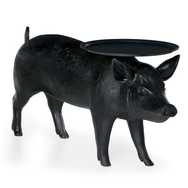 Кофейный стол Moooi Pig Table Черный матовый Кофейный стол Moooi Pig Table Черный матовый в Липецке | Loft Concept