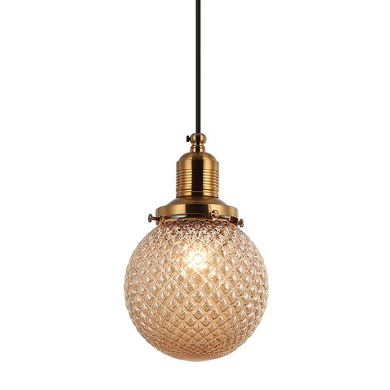 Подвесной светильник Perforated Bubbles Янтарь Латунь Янтарный Подвесной светильник Perforated Bubbles Янтарь Латунь Янтарный в Липецке | Loft Concept