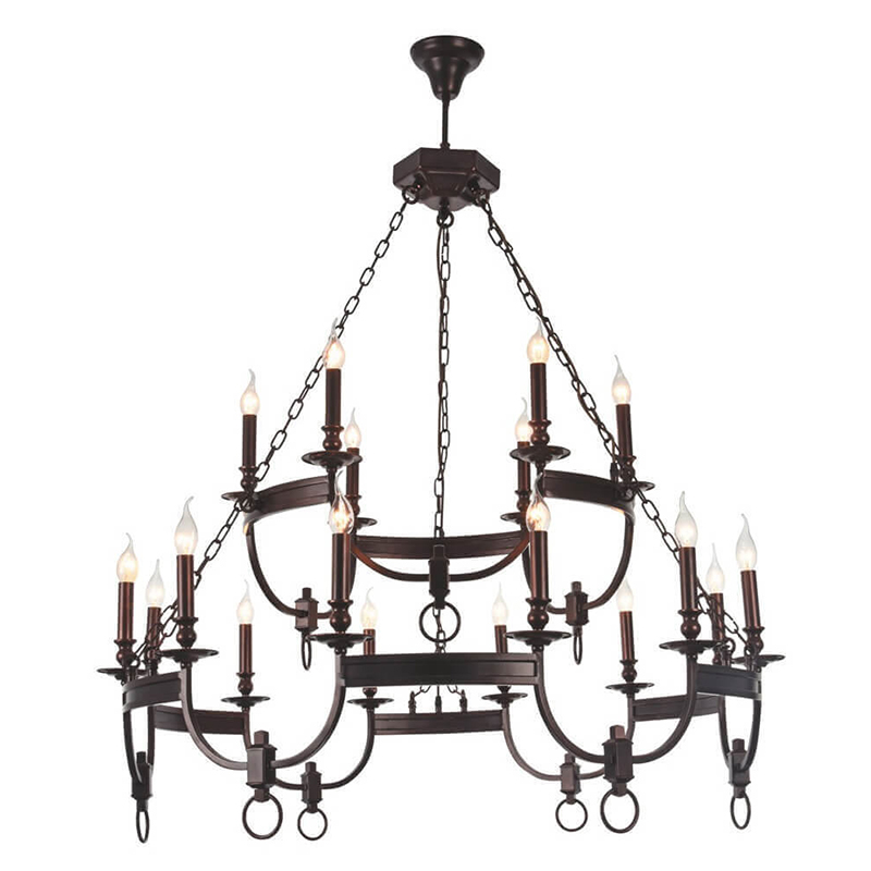 Люстра Claudette Chandelier 18 Коричневый Люстра Claudette Chandelier 18 Коричневый в Липецке | Loft Concept
