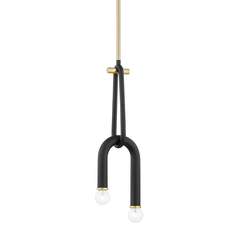 Светильник Paulson floppy pendant gold Черный Золотой Светильник Paulson floppy pendant gold Черный Золотой в Липецке | Loft Concept