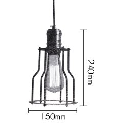 Подвесной светильник Loft Industrial Cage Filament Pendant Подвесной светильник Loft Industrial Cage Filament Pendant в Липецке