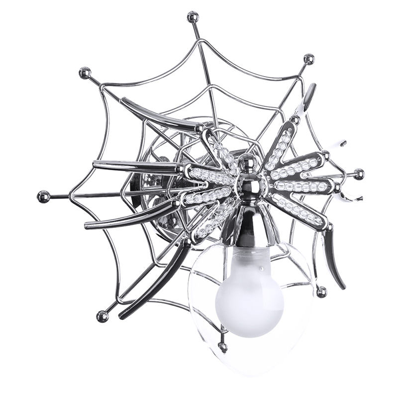 Бра Паук с паутиной Spiders lamp Серебряный Бра Паук с паутиной Spiders lamp Серебряный в Липецке | Loft Concept