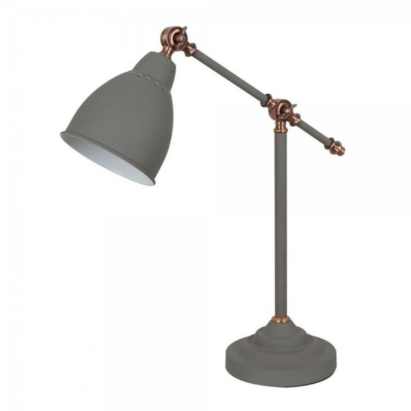 Настольная лампа Holder Table Lamp Grey Серый Настольная лампа Holder Table Lamp Grey Серый в Липецке | Loft Concept