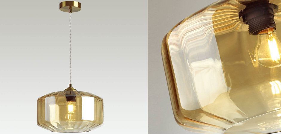 Подвесной светильник Multicolored Glass Amber Подвесной светильник Multicolored Glass Amber - Loft-Concept в Липецке