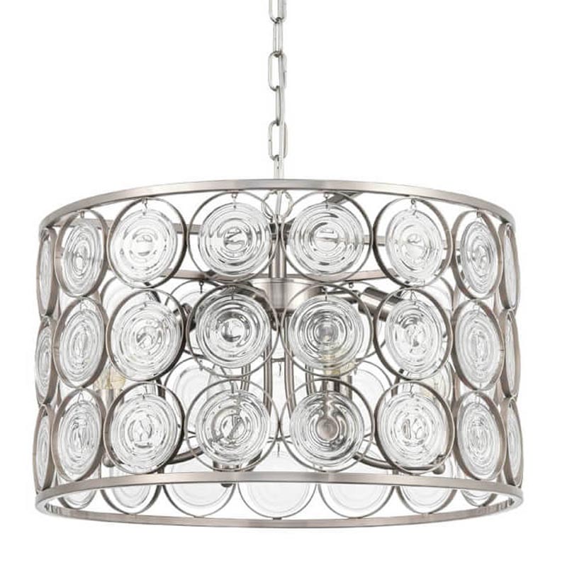 Люстра Edalina Chandelier nickel satin 50 Прозрачный (Transparent) Никель Сатин Люстра Edalina Chandelier nickel satin 50 Прозрачный (Transparent) Никель Сатин в Липецке | Loft Concept