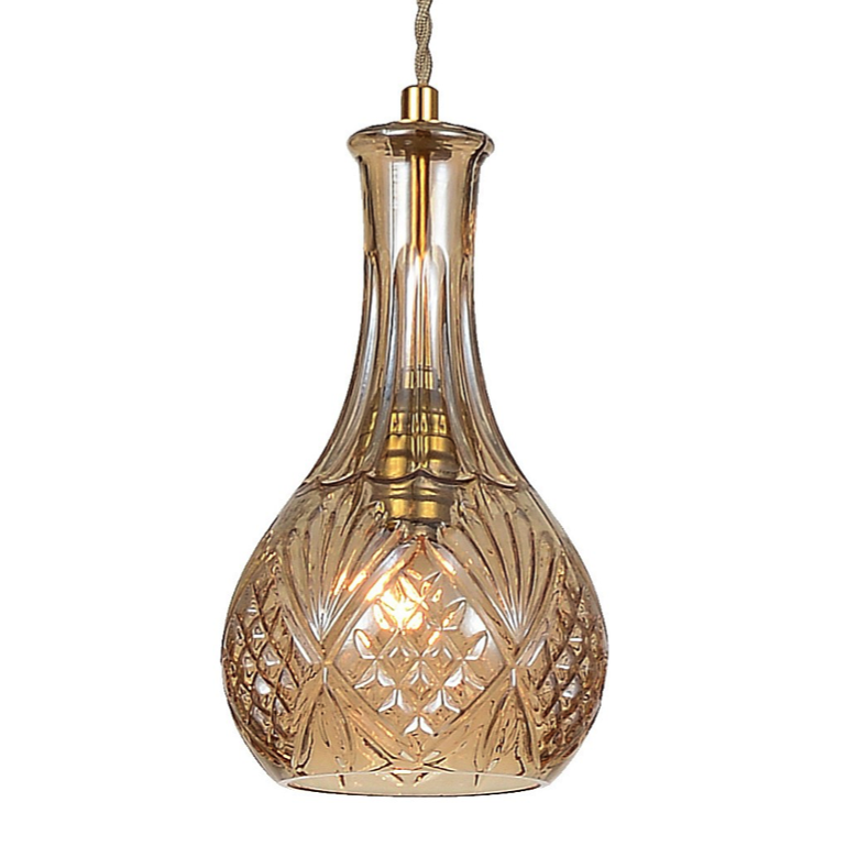Подвесной светильник lee broom DECANTERLIGHT pendant III Amber Золотой Янтарь (Amber) Подвесной светильник lee broom DECANTERLIGHT pendant III Amber Золотой Янтарь (Amber) в Липецке | Loft Concept