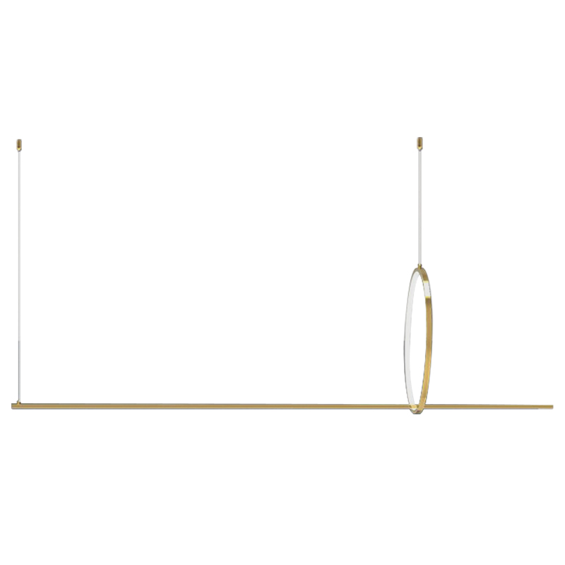 Дизайнерский Подвесной Светильник Ursa Geometric Ring Lamp 1 кольцо Золотой Дизайнерский Подвесной Светильник Ursa Geometric Ring Lamp 1 кольцо Золотой в Липецке | Loft Concept