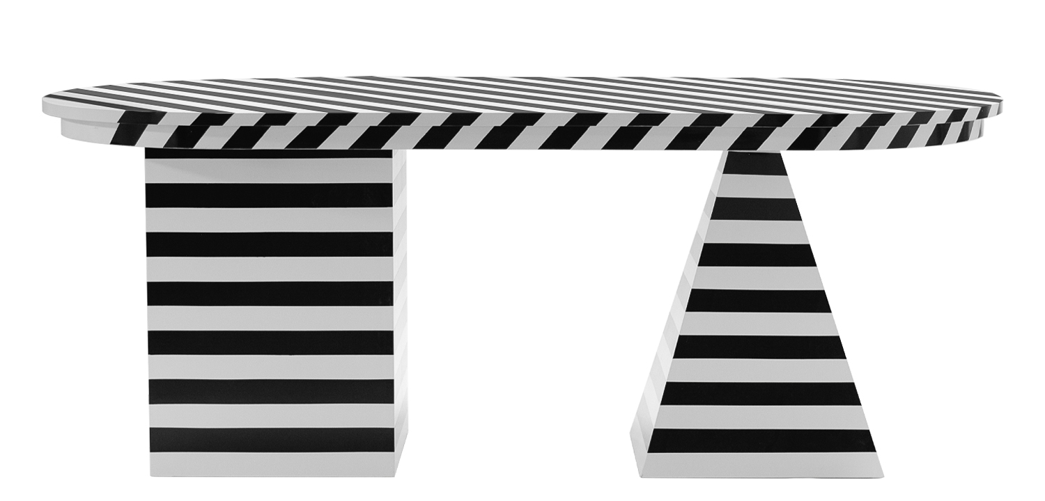 Обеденный стол Dining Table Striped Geometry - фото №1