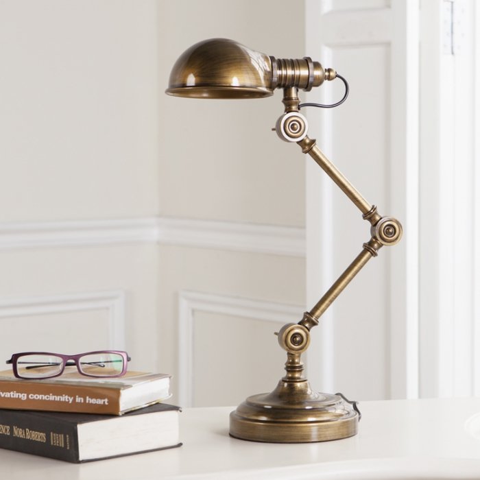 Настольная лампа Brass Steampunk Table Lamp Бронза Настольная лампа Brass Steampunk Table Lamp Бронза в Липецке | Loft Concept