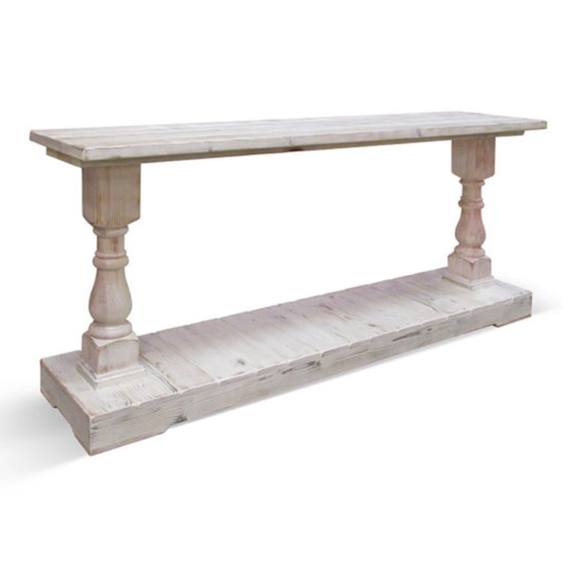 Консоль Oxford Washed Antique White Console Белый Консоль Oxford Washed Antique White Console Белый в Липецке | Loft Concept