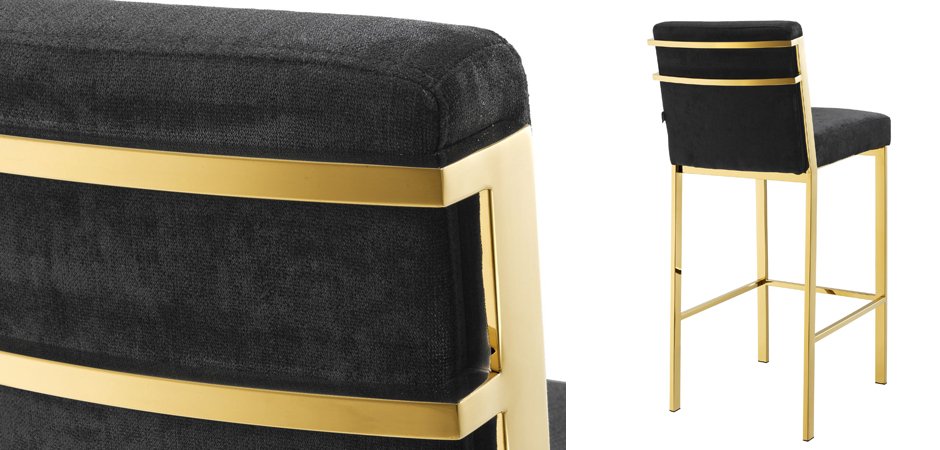 Барный стул Eichholtz Bar Stool Scott Gold Барный стул Eichholtz Bar Stool Scott Gold - Loft-Concept в Липецке