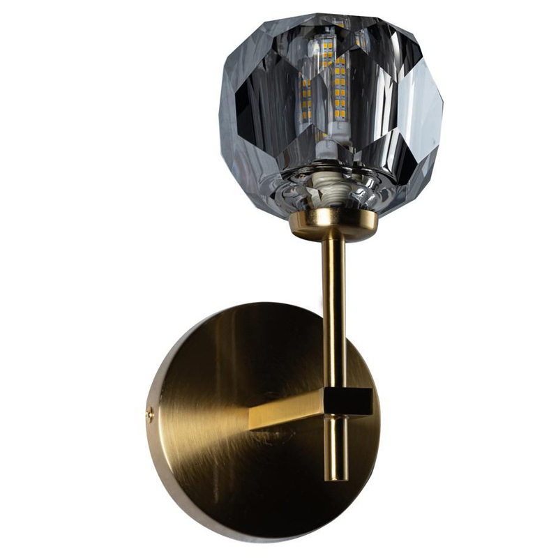 Бра RH Boule de Cristal Single Sconce smoky Латунь Дымчатый (Smoke) в Липецке | Loft Concept 