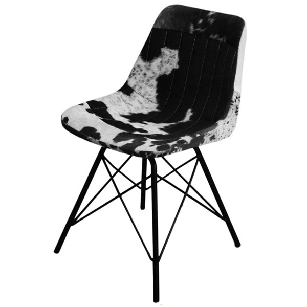 Стул Stlye Cowhide Chair Черно-белый Стул Stlye Cowhide Chair Черно-белый в Липецке | Loft Concept