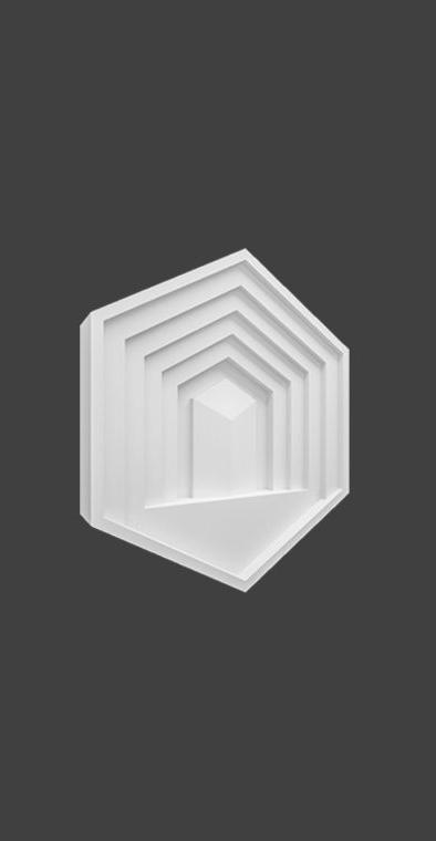 Гипсовая 3D Панель HEXAGON TEMPLE Гипсовая 3D Панель HEXAGON TEMPLE в Липецке