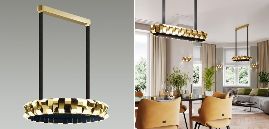 Люстра Rotus Gold Круглая Люстра Rotus Gold Круглая - Loft-Concept в Липецке