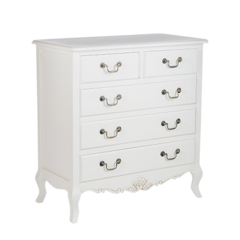 Комод белый в стиле прованс Montmartre Provence White Белый Комод белый в стиле прованс Montmartre Provence White Белый в Липецке | Loft Concept