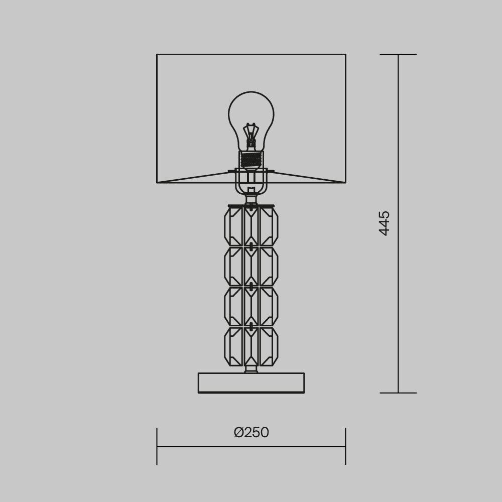 Настольная лампа Cut Stone Base в Липецке