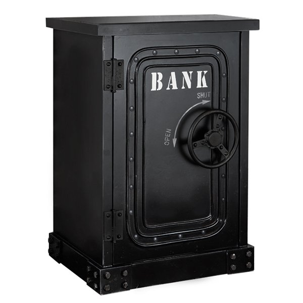 Приставная металлическая тумба в стиле лофт BANK Side Table  в Липецке | Loft Concept 