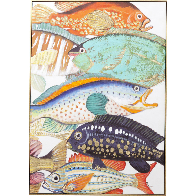 Картина Colorful Fish Painting Мульти Картина Colorful Fish Painting Мульти в Липецке | Loft Concept