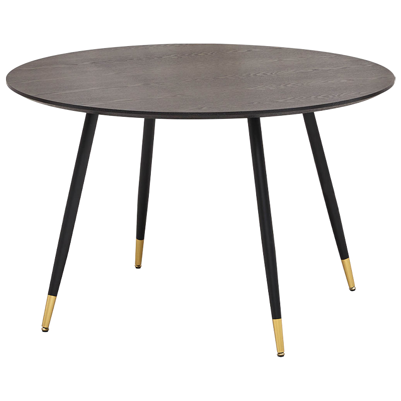 Круглый обеденный стол Mateo Round Dinner Table Коричневый Латунь Круглый обеденный стол Mateo Round Dinner Table Коричневый Латунь в Липецке | Loft Concept