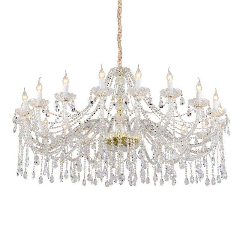 Хрустальная Люстра Crystal Feathers Золотая Золотой Хрустальная Люстра Crystal Feathers Золотая Золотой в Липецке | Loft Concept